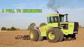 Newly Revived Steiger Panther ST 325 Pulling a 18 ft Stubble Disk