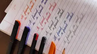 Beautiful cursive handwriting | best English handwriting with Gel pen | neat and clean handwriting