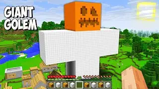 Can i SPAWN BIGGEST GOLEM in Minecraft? GOLEM of 1000000 BLOCKS!