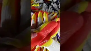 Double coating smooth latex gloves