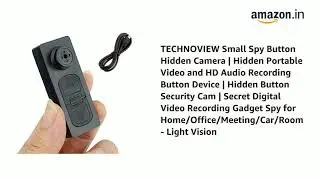 Small Spy Button Hidden Camera | Hidden Portable Video and HD Audio Recording Button Device