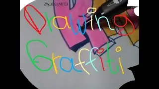 Graffiti Drawing - Pink and Blue Style. (Drawing Graffiti)  |   ZWEK GRAFFITI