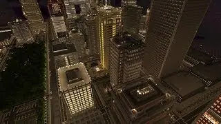 Minecraft Xbox 360 Edition - City Texture Pack on a Large City Map