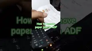 How to remove paper jam in canon pixma G4010. Remove Jammed Paper in ADF of Canon Pixma G4010 #life