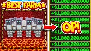 BEST AUTO MONEY FARM makes TRILLIONS on BEST SKYBLOCK SERVER! | New Minecraft SKYBLOCK SERVER