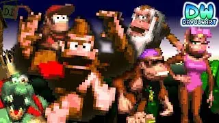 Donkey Kong Country SURREALISTA! 🦍🐒🐊 | animación/parodia de DavuuWart