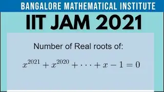 Number of Real roots||IIT JAM Mathematics 2021
