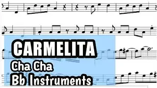 Carmelita Tenor Sax Soprano Clarinet Trumpet Sheet Music Backing Track Play Along Partitura