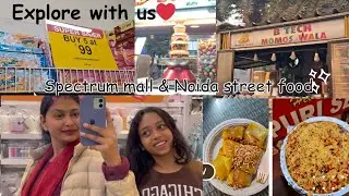 Spectrum mall & Noida street food🔥 #noida #mall #youtube #video #vlog #explore #foryou #fyp #viral 
