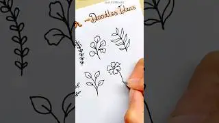 😍Journal Doodle flower ideas Pt 2 || 🌼Flower doodles for beginners || Doodles for when you are bored