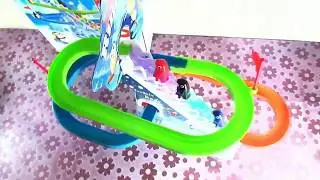 Funny racing toys for kids PENGUIN RACE, Unboxing gaming toy for children , Toddlers