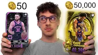 Команда NBA 2K Mobile за 1 доллар против команды за 100 долларов