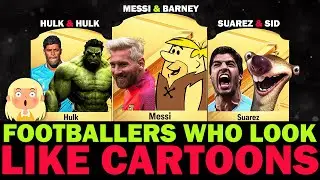 FOOTBALLERS WHO LOOK LIKE CARTOONS! 🦸😱  ft  Messi, Maradona, Pele