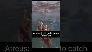 Atreus imitates Kratos God of War Ragnar&ouml;k #godofwarragnarok #kratos #atreus