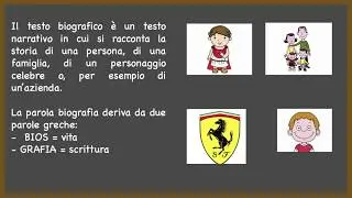 il testo biografico
