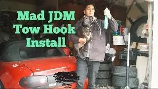 JDM Tow Strap Install Mazda Miata
