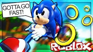 BEING SONIC IN ROBLOX!
