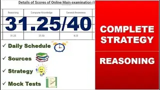 Our Complete Strategy -Reasoning Section | First Attempt | Banking Exams |