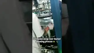 66L metal beer bucket spinning process #beerbucket #shorts