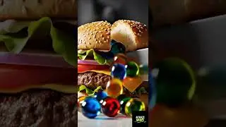 Cutting a Burger&hellip; But Something Unexpected Happens 🍔✨ #asmr #shorts