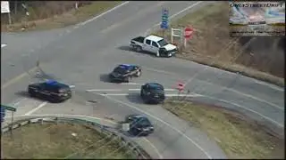 Nissan frontier police chase