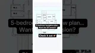 Modern 5-Bedroom Bungalow Design (Watch the Movement!) #shorts