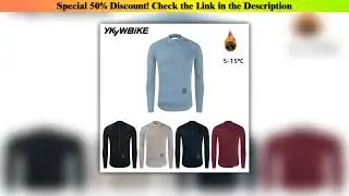 Limited Ykywbike Winter Cycling Jersey Men's Thermal Fleece Bicycle Clothing MTB Long Sleeve Warm T