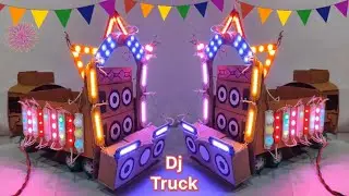 New Gauri Ganesh Gopal Kali Puja Mini Dj Truck || Radha Krisna Dj Light #shorts #ytshorts  #viral