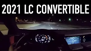 2021 Lexus LC 500 Convertible POV Night Drive...The V8 Sings At Night