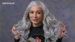 HEAHAIR Silver Synthetic Lace Front Wig HS3002 Review