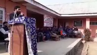 SHAHEED DR.MANAN WANI'S LAST SPEECH AT J.N.V LOLAB KUPWARA