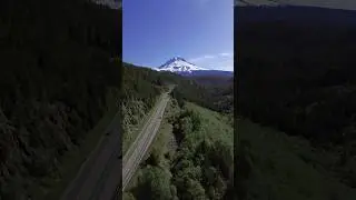 Mt. Hood, Oregon #mountain #oregon #snow #drone #nature #beautiful #sun #summer #spring #forest