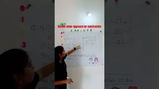 Brother sister subtraction Approach #substractiontricks #mathstricks #mathskills  #learn #ssccgl#ssc