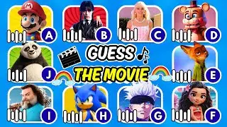 🎬 GUESS THE MOVIE BY SONG 🎵|  Barbie 🎀 Zootopia 🦊 FNAF 🐻 Sonic ⚡