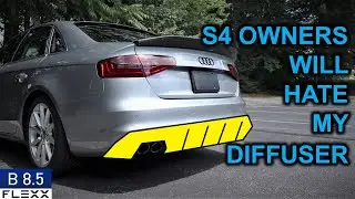 ЛУЧШИЙ ДИФФУЗОР ДЛЯ ЧЕТЫРЕХВАТНЫХ ТРУБ? | Как установить диффузор A4 B8.5 S-Line