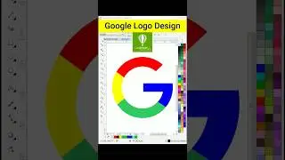 Google logo design in coreldraw #coreldraw #shorts