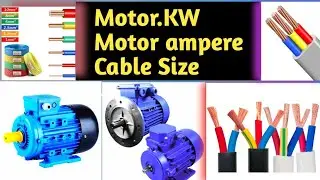 Motor cable size motor kilowatts cable size cable size for motor 