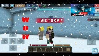 Wow Win in snowman defender (Blockman Go) ATOMIC BG