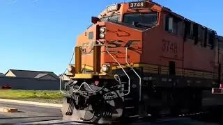 BNSF 3748 Sac Local in Galt Ca, Kost Rd. 1/19/25