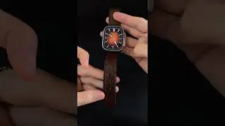 Apple Watch Ultra with  Buckle and Band LOND Leather. #apple #applewatch #applewatchultra