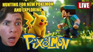 Catching New Pokemon & Looking For New Biomes In Minecraft Pixelmon