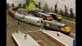 Langford Moor Part 2, 1980's OO Gauge Model Railway, NSE, Inter-City, Parcels, Railfreight etc