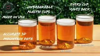 Unbreakable PNW Mountain Cup Set by NORTH DRINKWARE