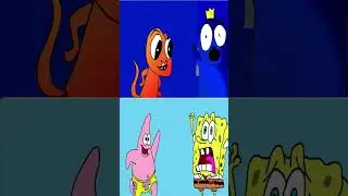 Rainbow Friends vs SpongeBob Boo Screaming Meme #pizzatower #pizza #meme