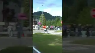 Where's he off to? 😅  Pello Bilbao got this roundabout a bit wrong...