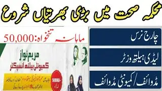 Community Health Inspector jobs in Punjab Heather Department 