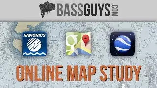 Online Map Study for Bass Fishing