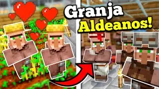 ✅ LA MEJOR GRANJA de ALDEANOS para MINECRAFT PE 1.21.X!! | *GRANJA ROTA* | JAVA y BEDROCK