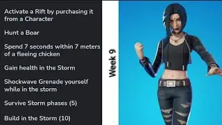 All week 9 xp challenges guide || Fortnite chapter 2 season 6