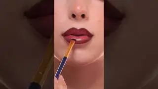 Red ombre lipstick look swatch perfect for fall #lipswatch